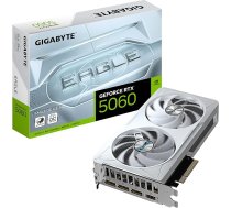 Gigabyte GeForce RTX 5060 Eagle OC Ice 8G Grafiskā karte - 8GB GDDR7, 128bit, PCI-E 5.0, 2550 MHz Core Clock, 3 x DisplayPort, 1 x HDMI, GV-N5060EAGLEOC ICE-8GD