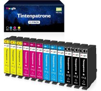 603XL printeru kasetnes, kas saderīgas ar Epson 603 tintes kasetnēm Epson Expression Home XP-2100 XP-2105 XP-3100 XP-3105 XP-4100 WF-2810 WF-2830 WF-2835 (3 melnas, 3 ciānkrāsas, 3 magenta, 3
