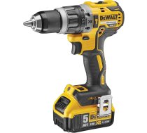 DeWalt akumulatora āmururbjmašīna / driver (18 V, 5 Ah, ar LED darba apgaismojumu, bezsuku motora tehnoloģija, divu ātrumu metāla pārnesumkārba, komplektā ietilpst 2x akumulatori, sistēmas ātrais lādētājs un Tstak kaste), DCD796P2