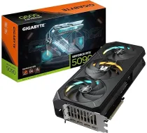 Gigabyte GeForce RTX 5090 Gaming OC 32G Grafiskā karte - 32GB GDDR7, 512 bitu, PCI-E 5.0, 2550 MHz Core Clock, 3 x DP 2.1a, 1 x HDMI 2.1b, NVIDIA DLSS 4, GV-N5090GAMING OC-32GD