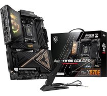 MSI MEG X870E ACE MAX pamatplate, ATX - Atbalsta AMD Ryzen 9000/8000/7000 procesorus, AM5-64MB BIOS ROM, 110A SPS VRM, DDR5 atmiņa (līdz 9000+ MT/s OC), M.2 un PCIe 5.0, USB4, Wi-Fi 7