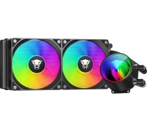 Jungle Leopard TK1 ARGB ūdens dzesēšanas CPU dzesētājs 800-2000RPM ARGB PWM ventilators Intel LGA115X/1200/1700/1366/2011/2066, AMD: FM2/FM2+/AM3+/AM4/AM5 (240BK)