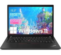 Lenovo ThinkPad X13 FHD klēpjdators, Intel Core i5-10310U, 16GB RAM, 512GB SSD, HDMI, Thunderbolt, Japānas tastatūra, Windows 11 Pro (atjaunots)