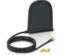 Eightwood 5G LTE 4G antena 10dBi SMA Plug Dual Band MIMO antena ar magnētisko bāzi daudzvirzienu antena 2M kabelis GSM mobilā hotspota maršrutētājam CPE savvaļas dzīvnieku novērošanas kamerai IoT Smart Home