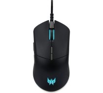 Acer Predator Cestus 330 spēļu pele ar PixArt 335 sensoru, regulējamiem DPI iestatījumiem, 16,8 miljonu RGB krāsu kombinācijām un NVIDIA Reflex