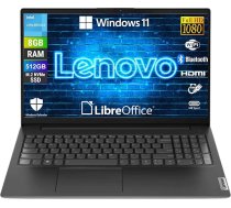 Lenovo, Portatīvais dators 15,6" Full HD ekrāns Intel N4500 2 Core līdz 2,8 GHz, RAM 16 GB DDR4, 512 GB SSD NVMe, Win 11 Pro, gatavs lietošanai