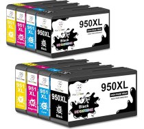 Miss Deer 950XL 951XL Multipack priekš HP 950 XL 951XL HP Officejet Pro 8600 printeru kasetņu komplekts, kas saderīgs ar HP Officejet Pro 8610 8615 8620 8100 8625 8630 8640 8660 251dw 276dw Pack