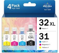 INK4U Printera tinte 31 32 XL Smart Tank Plus 555 Tinte Printera Smart Tank 7005 7006 7305 7306 7305 7605 5105 5106 Saderīga ar HP 515 Tinte 455 519 530 558 559 570 655 750 All In One
