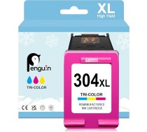 Penguin 304XL (1 krāsa) atjaunota tintes kasetne HP 304xl priekš AMP 100 120 130 Deskjet 2622 2652 2680 3720 Envy 5020 5030 5052 Printeris