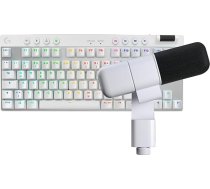 Logitech G PRO X TKL bezvadu spēļu klaviatūra, QWERTZ vācu izkārtojums, Yeti Studio aktīvais dinamiskais XLR mikrofons spēlēm, melns