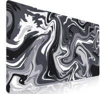 XXL peles paklājiņš, spēļu peles paklājiņš, 900 x 400 mm, uzlabo precizitāti un ātrumu, liels šķidruma mākslas peles paliktnis, mazgājams peles paklājiņš spēlētājiem, datoram, pelei un tastatūrai (pelēks)