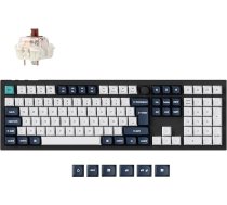 Keychron Q6 Max QMK/VIA Bluetooth Wireless /2.4 GHz/USB-C Wired Custom Mechanical Keyboard, DE-ISO pilna izmēra programmējama pogu RGB Backlit Hot-Swappable Gateron Brown Switch