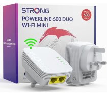 STRONG AV600 WiFi Powerline adaptera komplekts, HomePlug AV2 Powerline WiFi Extender, WiFi 300Mbps, Plug & Play ar Pair pogu, enerģijas taupīšanas režīms, 100Mbps LAN pieslēgvietas, ideāli piemērots TV, klēpjdatoram, spēļu konsolei