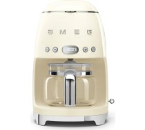 Smeg, DCF02CREU filtrējamā kafijas mašīna, aromāta un automātiskās ieslēgšanās funkcija, stikla kanna līdz 12 tases, 2 intensitātes līmeņi, sildīšanas funkcija, 1050 W, krēmkrāsā