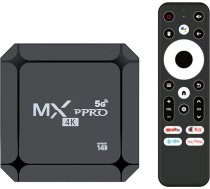 MXQ Pro 5G 4K Android TV 14.0 Box RAM 1GB ROM 8GB Android Smart Box H.265 HD 3D Dual Band 2.4G 5G WiFi Quad Core Home Media Player