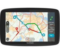 TomTom Automobiļu navigācija GO 620-6 collas, atjaunina, izmantojot Wi-Fi, pasaules karšu atjauninājumi, izvairīšanās no satiksmes, izmantojot TomTom Traffic viedtālrunī (atjaunota)