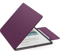 MoKo magnētiskais futrālis jaunajam 11 collu Kindle Scribe 2025 (3. paaudzes) un Kindle Scribe Colorsoft 2025 (1. paaudzes) - plāns Folio Premium PU ādas vāciņš ar pildspalvas aizdari un automātisku miega modināšanu, tumši violets