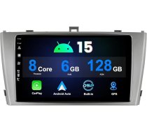 [6G + 128G/Built-in Wireless Carplay/Android Car] Android 15 auto radio Toyota Avensis T27 (2008-2015) ar 9 collu IPS stereo ar GPS/BT/Mirror Link/WiFi/DSP/FM/Kamera/RDS
