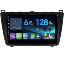 [6G+128G,Octa-Core] - MSD Autoradio für Mazda 6 Rui Wing (2007-2012) | Android 15 GPS Navi Radio | CarPlay Android Auto Lenkradsteuerung Dual-Band WiFi DSP DAB | Rückfahrkamera MIC | 2 Din 9 Zoll