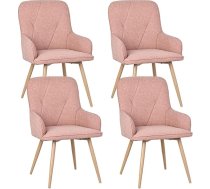 Dining Room Chairs Set of 4 - Modern Ergonomic and Durable Chairs in Scandinavian Design - For Dining Room, Living Room or Office