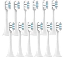 Aizmugurējās aizmugures, 4/12 Stück, saderīgas ar XIAOMI T300/T500/T700 Sonic Electric Zahnbürste, mit Kappen, Vakuumverpackung, weichen Borsten(12Pcs White)