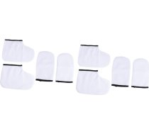 Healvian 8 vaska terapijas cimdu komplekts, manikīra cimdi, dūraiņi, bērnu zeķes vaska sildītājiem, apsildāmas zeķes, vaska cimdi roku barošanai, mitrinošas zeķes, baltas krāsas