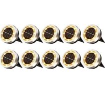 10er-Pack Solar-Bodenleuchten mit 8 LEDs, IP65 wasserdicht und automaticisches Ein-/Ausschalten bei Dämmerung für Garten, Weg, Hof und Auffahrt, Outdoor-Dekoration (warmes Licht)