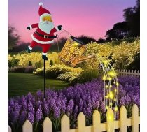Weihnachten Solar Wasserkocher Lichter Outdoor Garten Rasen Dekoration Gießkanne Weihnachtsmann Festliche LED-Beleuchtung Wetterbeständig Einfache Installation (1)
