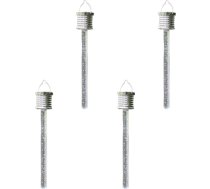 NUOBESTY 4 Stück Pack Hängende Solarleuchten aus Acrylrohr LED Solar Gartenlampen für Außenbereich Selbstaufladend Wetterfest Dekorative Solarleuchte für Zaun Terrasse und Veranda