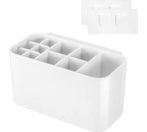 Zobu suku turētājs Zobu suku dozators Vannas istaba Caddy organizators Sienas 11 slots zobu sukai Zobu pasta 4 zobu suku pārvalki