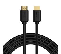 HDMI 2.0 kabelis 4K 60Hz 3D HDR 18Gbps 3m - melns