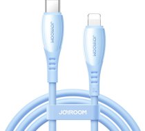 Kabelis USB-C - iPhone Lightning Vibrant Series 30W 1,2 m - zils