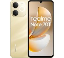 realme Note 70T viedtālrunis 4 + 64 GB zelta krāsā