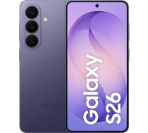 Samsung Galaxy S26 AI viedtālrunis ar Galaxy AI, bez līguma, mobilais tālrunis ar Android, 12 GB RAM, 512 GB atmiņa, AP procesors, 50 MP, kobalta violets
