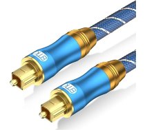 EMK digitālie optiskie kabeļi, optisko šķiedru, cinka sakausējuma Toslink SPDIF savienotāji, skaņas kabelis no vīrieša uz vīrieti, mājas kinozāles, skaņas joslas, TV, PS3, Xbox, Playstation4 un citiem (10 pēdas/3 metri)