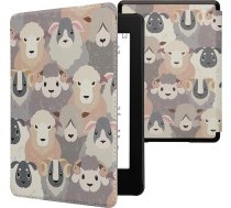 kwmobile Klapphülle kompatibel mit Amazon Kindle Paperwhite 11. Generation 2021 Hülle - Flipcase für Kindle Paperwhite Hülle mit Magnetverschluss - Schaf