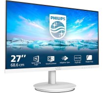 Philips 271V8AW - 27 collu Full HD monitors, iebūvēts skaļrunis, bez mirgošanas (1920 x 1080, 75 Hz, VGA, HDMI), balts