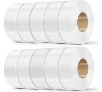 Creality PETG filaments, atkārtoti uzpildāms filaments 1,75 mm, 10 kg 3D printeriem (22 lb), atkārtoti izmantojams spolē Bambu Lab, izmēru precizitāte ± 0,03 mm, PETG 10 White