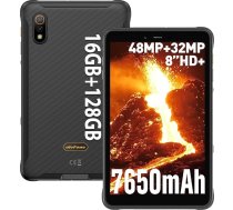 Ulefone Armor Pad Pro Outdoor Tablet 8.0 Inch HD+ Mini Tab, 16GB+128GB Android 13 Tablet Waterproof PC, 7650mAh, 48MP+32MP kamera, Dual SIM 4G LTE/2.4G/5G WiFi/GPS/3 karšu slots/NFC/IP68