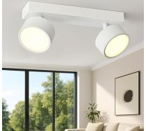 Griestu gaisma LED griestu gaisma 2 spuldzes Priekšnama griestu starmeši Griestu gaisma balta 12 W Warm White LED griestu starmeši Modern Swivelling Lamp Spotlight Sienas lampa viesistabai Guļamistaba Virtuve