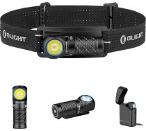 OLIGHT Perun 3 Mini Kit LED lukturis 1250 lūmena uzlādējams galvas lukturis ar 5000 mAh uzlādes korpusu, 60 dienu akumulatora darbības laiks, 5 baltas gaismas un 3 sarkanas gaismas režīmi, ideāli piemērots kempingam, makšķerēšanai, avārijas