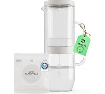 LUCY ūdens filtra karafe 2L - ūdens karafe ar aktivētās ogles filtru tīram dzeramajam ūdenim - filtrē kaitīgās vielas, saglabā minerālvielas, piemēram, magniju un kalciju - nesatur BPA, var mazgāt trauku mazgājamā mašīnā