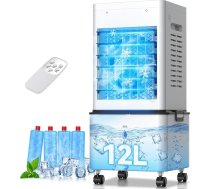 Pārnēsājamais gaisa kondicionieris, pārvietojams gaisa dzesētājs ar ūdens dzesēšanu, 12 L, 24 H taimeris, 6 ātrumi, tālvadības pults, gaisa kondicionieris, gaisa kondicionieris, bez izplūdes šļūtenes, mājām, bēniņiem, birojam