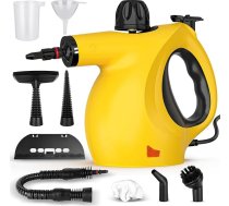 Tvaika tīrītājs, augstas temperatūras tvaika tīrītājs, rokas 450 ml ūdens tvertne ar lielu ietilpību, ar 9 piederumiem, ātri uzsilst 3 minūtēs, polsterējumam, virtuvei, vannas istabai, automašīnai, flīzēm