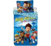 PAW PATROL Gultas veļa Segas pārvalks 135 x 200 cm 80 x 80 cm Kokvilna - bērnu gultas veļa meitenēm un zēniem - 2 daļas - 1 spilvendrāna 80 x 80 cm + 1 sega 135 x 200 cm