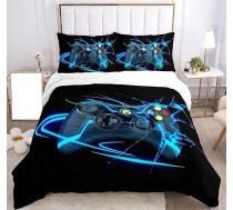 Bērnu Gamepad gultasveļas komplekts Zēnu Gamepad gultasveļas komplekts 3D efekta Gamepad apdruka Mikrošķiedras sega un spilvendrāna 50 x 75 cm (Gamepad, 135 x 200 cm)