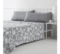 COTTON ARTean 135 x 190/200 cm Hipoalerģiska mikrošķiedras sega ar plakano palagu + 1 spilvendrāna + pieguļošā palags 135 cm, apelsīns, pelēks