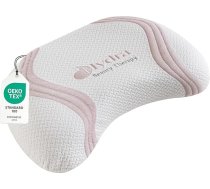 Atmiņas putu spilvens miegam 68 x 35 x 7 + 2 cm spilvens, hidra ekstrakta spilvena pārvalks, viskoelastīgs spilvens, ergonomisks kakla atbalsta spilvens, muguras, vēdera, sānu miega, balts