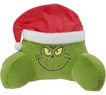 United Labels The Grinch spilvens, atzveltnes spilvens gultai un dīvānam, atzveltnes balsts ar roku balstiem, lasīšanas spilvens mugurai, kaklam un galvai, zaļš, 40 x 38 cm
