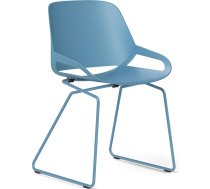 aeris Numo Dining Chair - Modern Sled Frame - Exclusive Design Chair for Indoor and Outdoor Use - Ergonomic Garden Chair for a Healthy Back